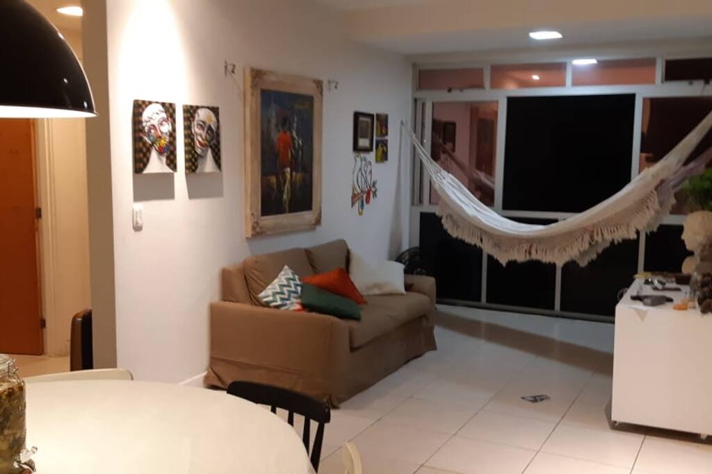Sala de estar e sala de jantar