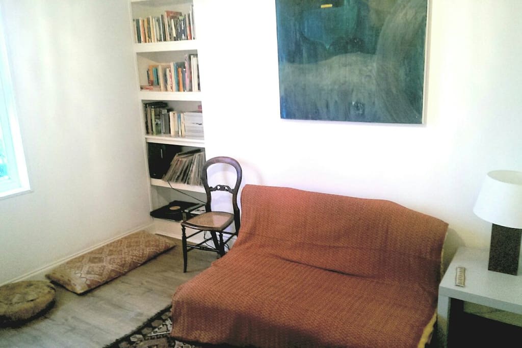 Music, books and a double futon.