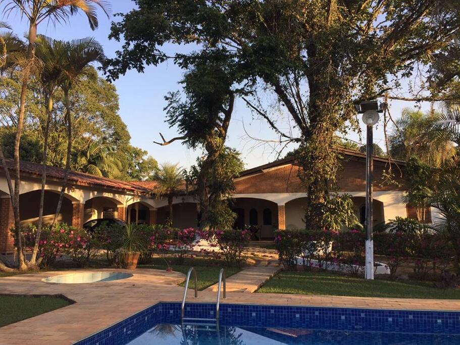 Visão a partir da área da piscina