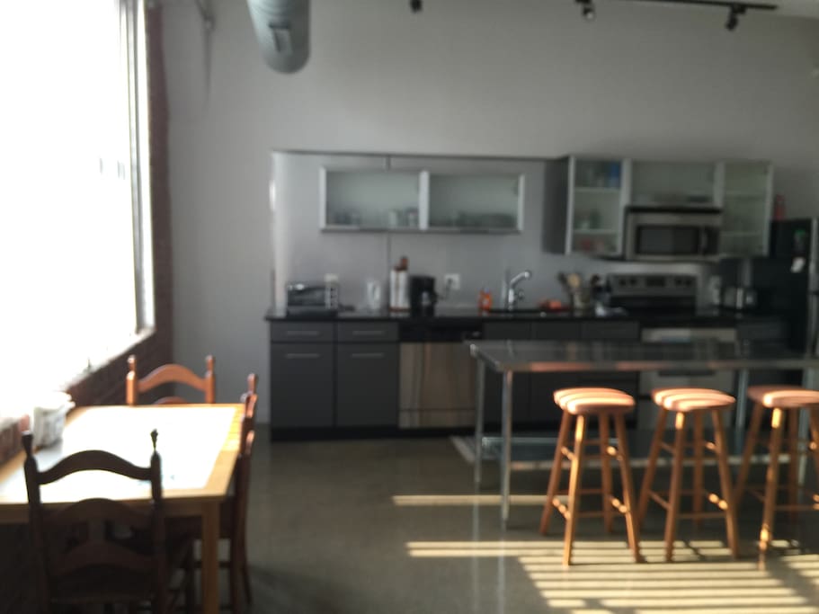 large kitchen, too