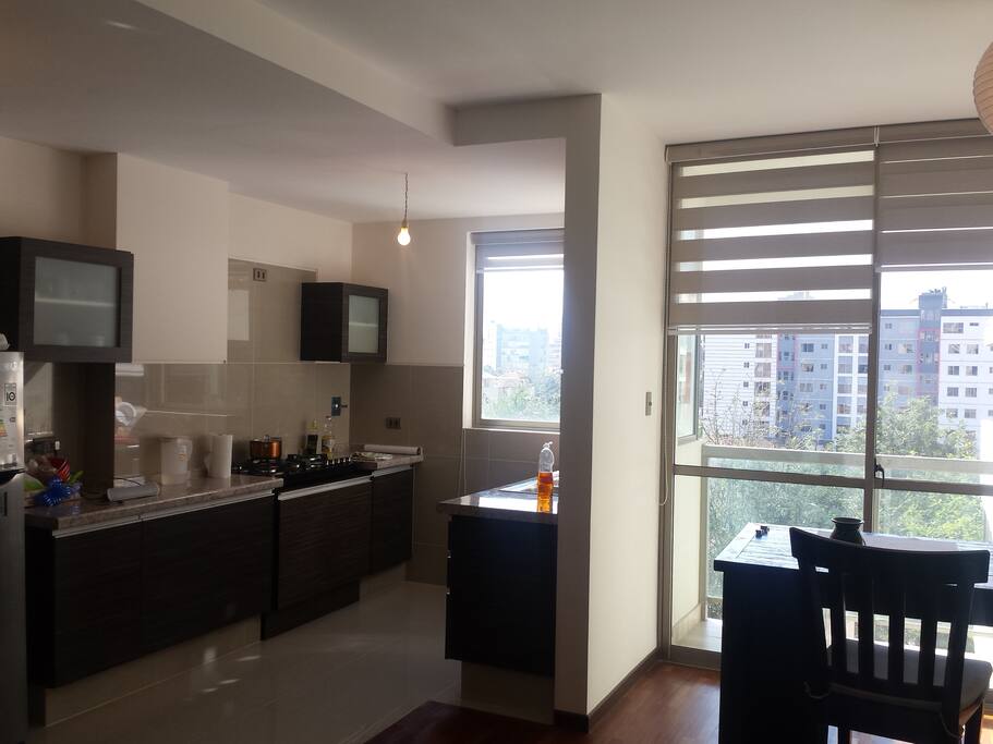 Cocina, comedor living