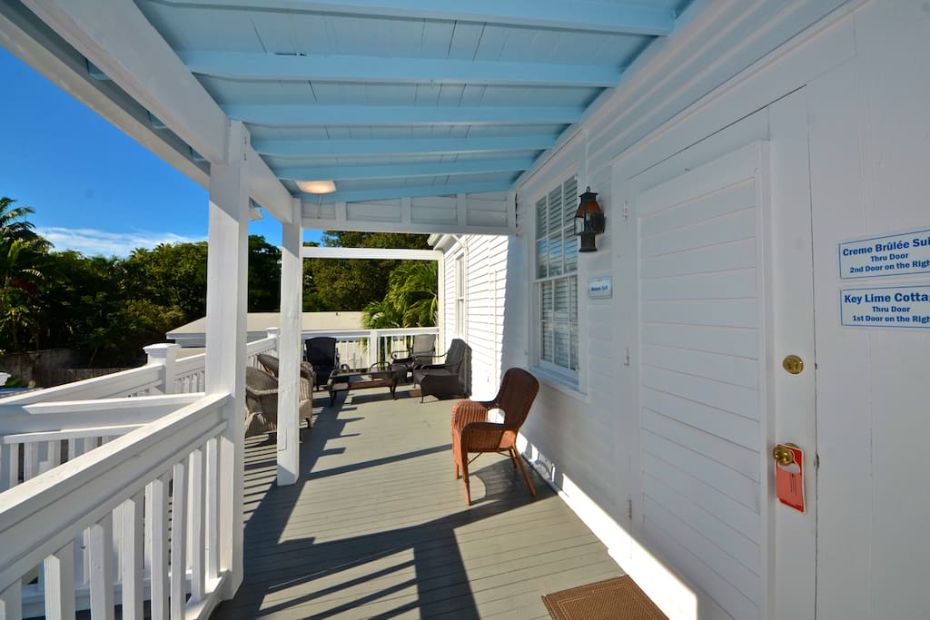 Outdoor balcony, with views