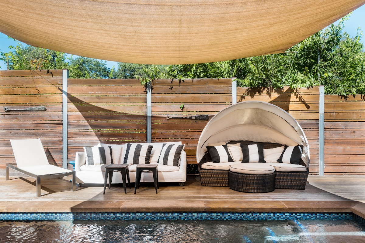 Take a Dip in Heated Pool at Lux SoCo Retreat
