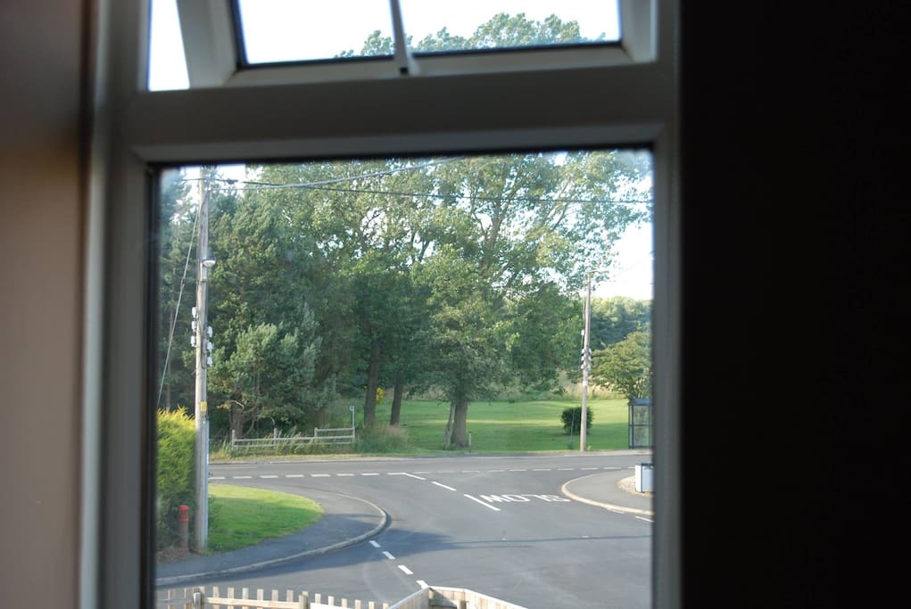 view from bedroom window