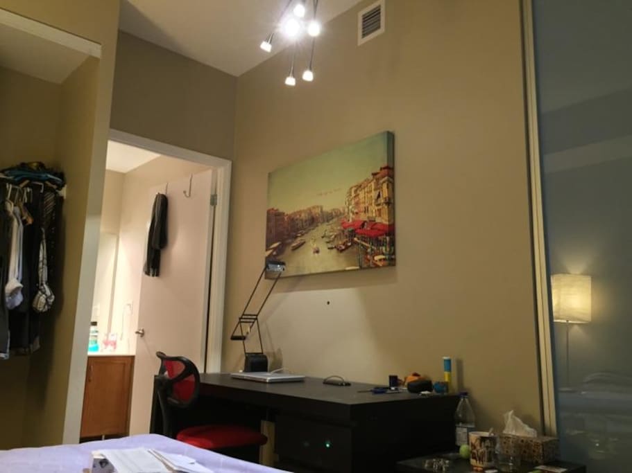 Room is furnished