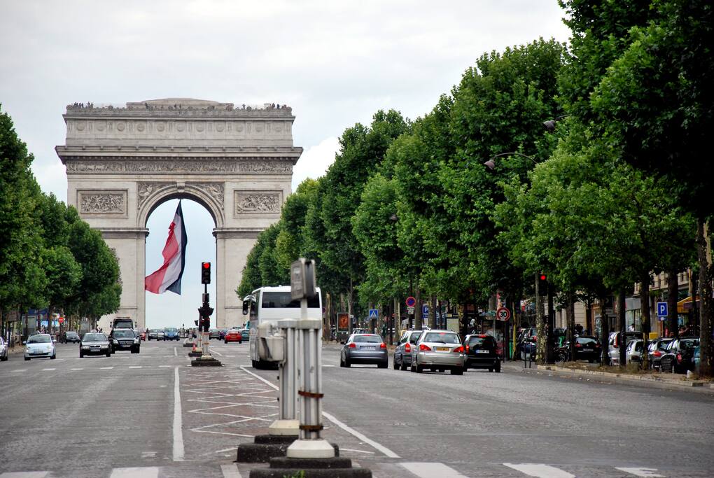 View of the Arc de Triomphe from the Avenue de la Grande Armée