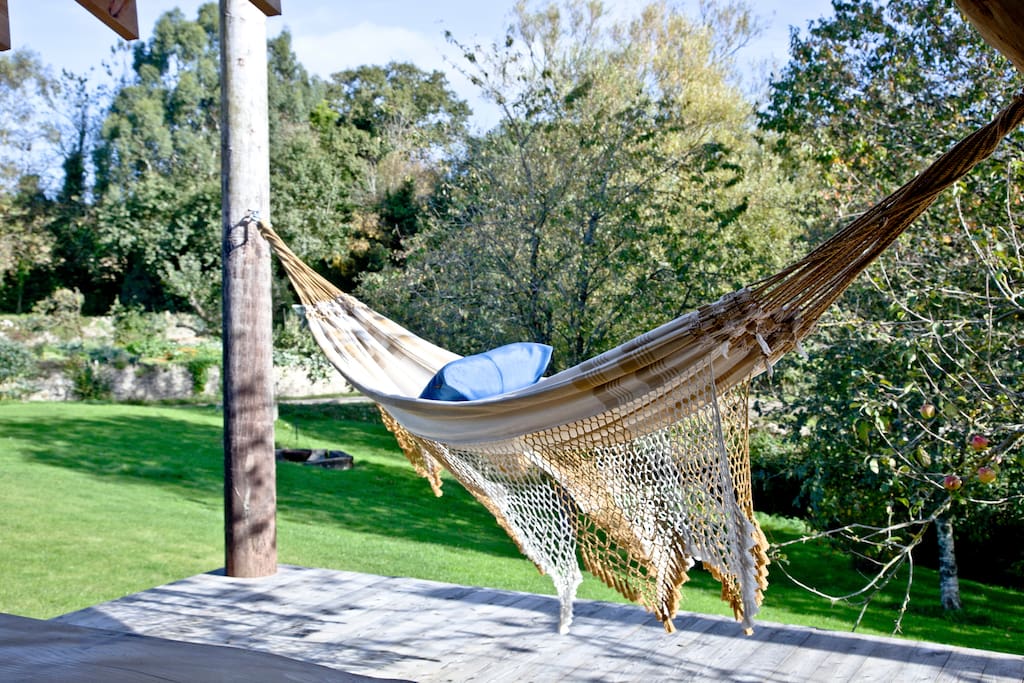 Plenty of lounging space in the garden lounge