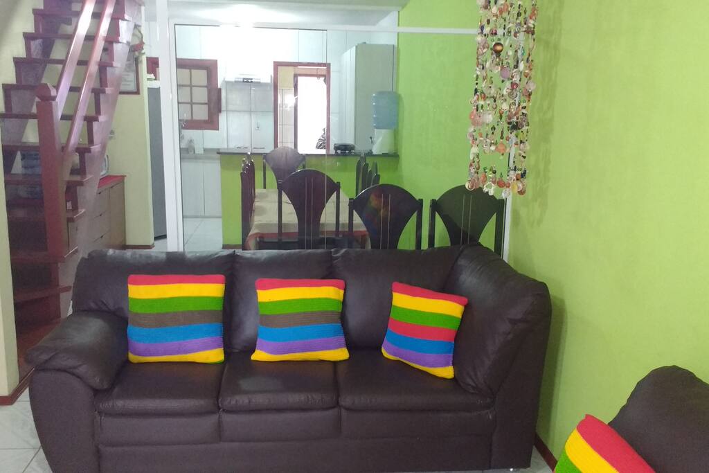 sala confortável com sofa de canto