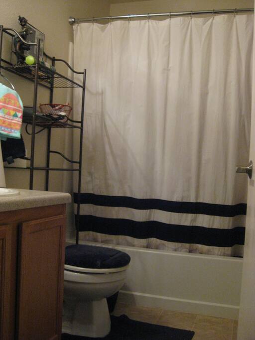 downstairs futon room adjacent bathroom.