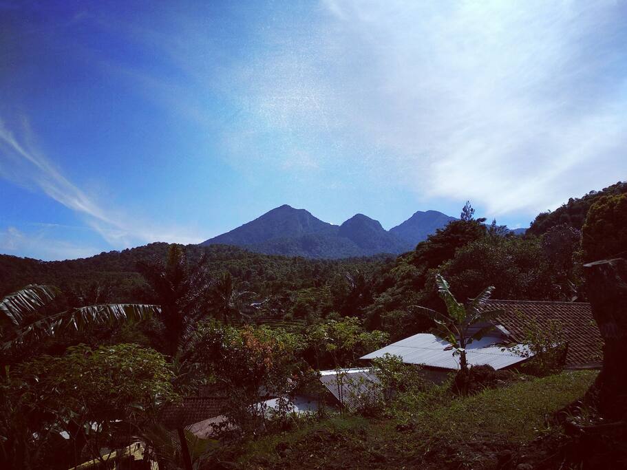 mt salak on a clear day