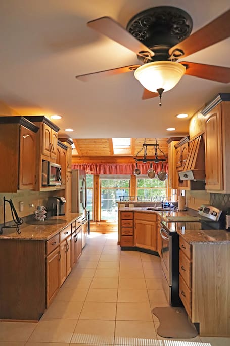Kitchen with granite counters