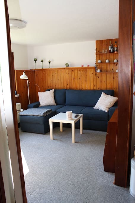 Wohnzimmer mit Schlafcouch