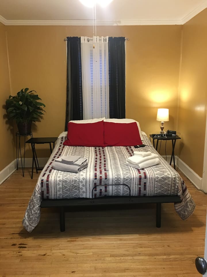 Bedroom two; Queen size bed