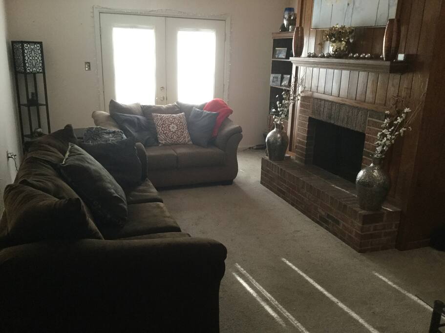 you will walk in to find a warm living area...