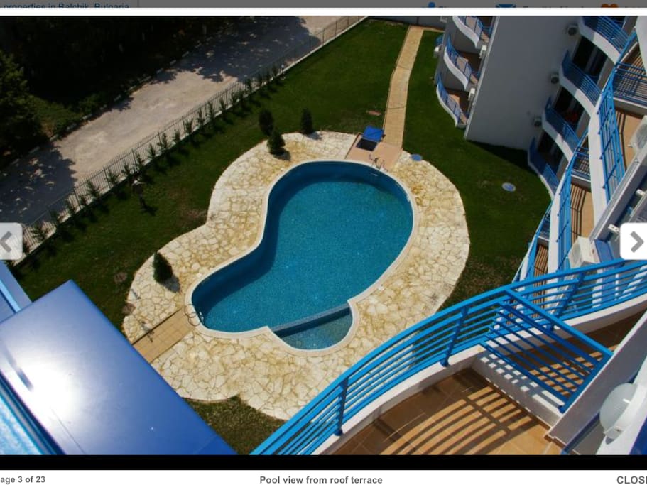 Pool View from the Roof Terrace