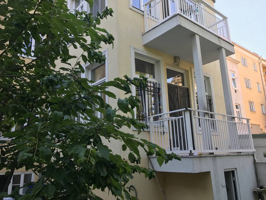 Gartenausgang der Wohnung