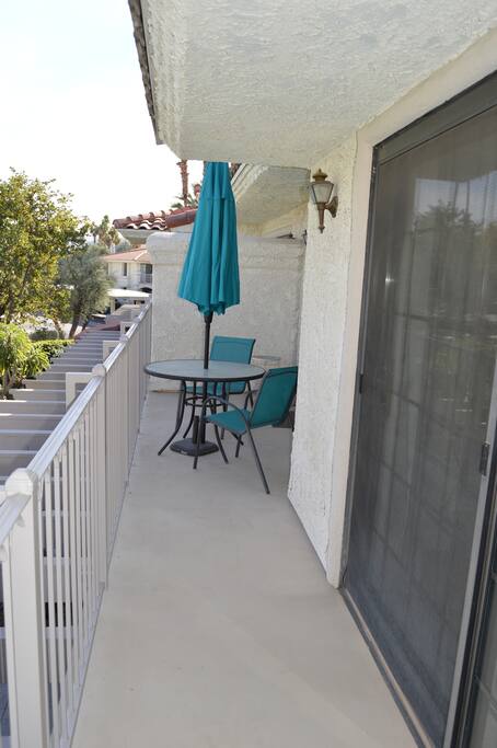 Private deck over looking pool of master/livingroom
