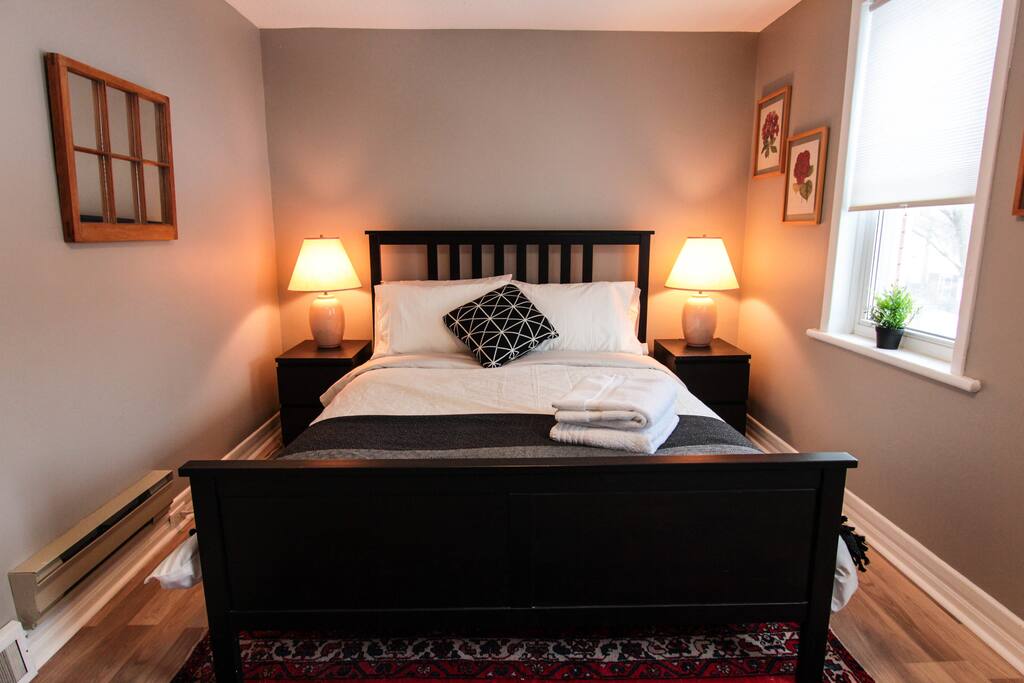 Second bedroom at the front of the house, upper level.