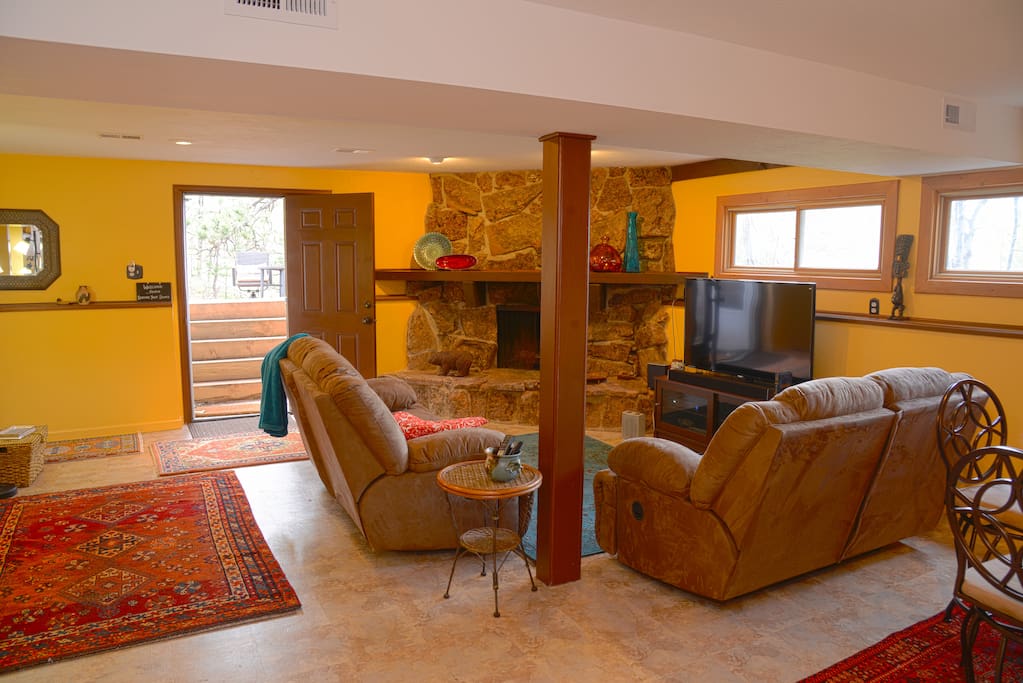 reclining sofas and TV