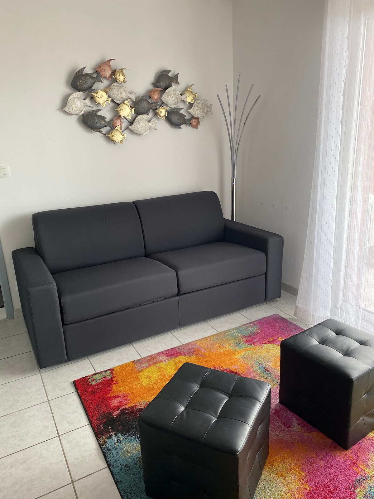 Propriété Airbnb réussie: Air-conditioned 2-room apartment – St Pierre la Mer à Fleury