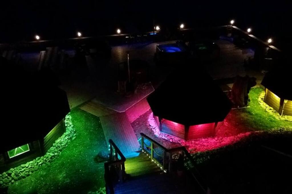 Kota saunas by night