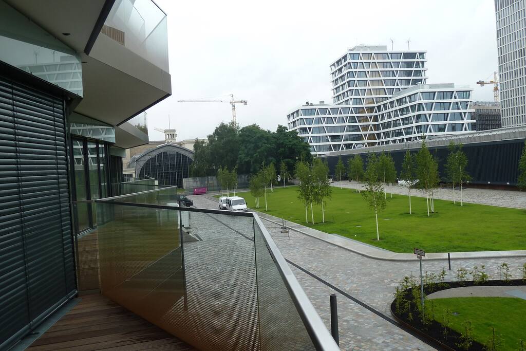 Blick zum Hamburger Bahnhof