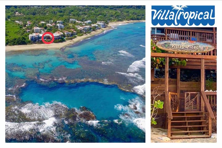 1b Villa Tropical - Oceanfront 1 Bdrm @Shacksbeach - Isabela