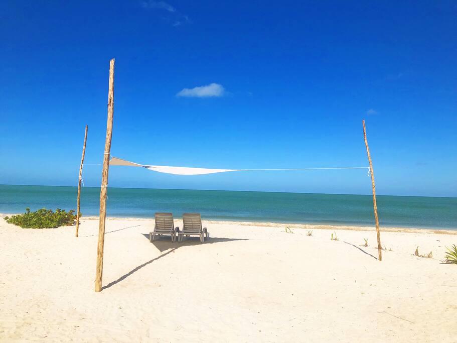 Spend you days lazing on the beach.