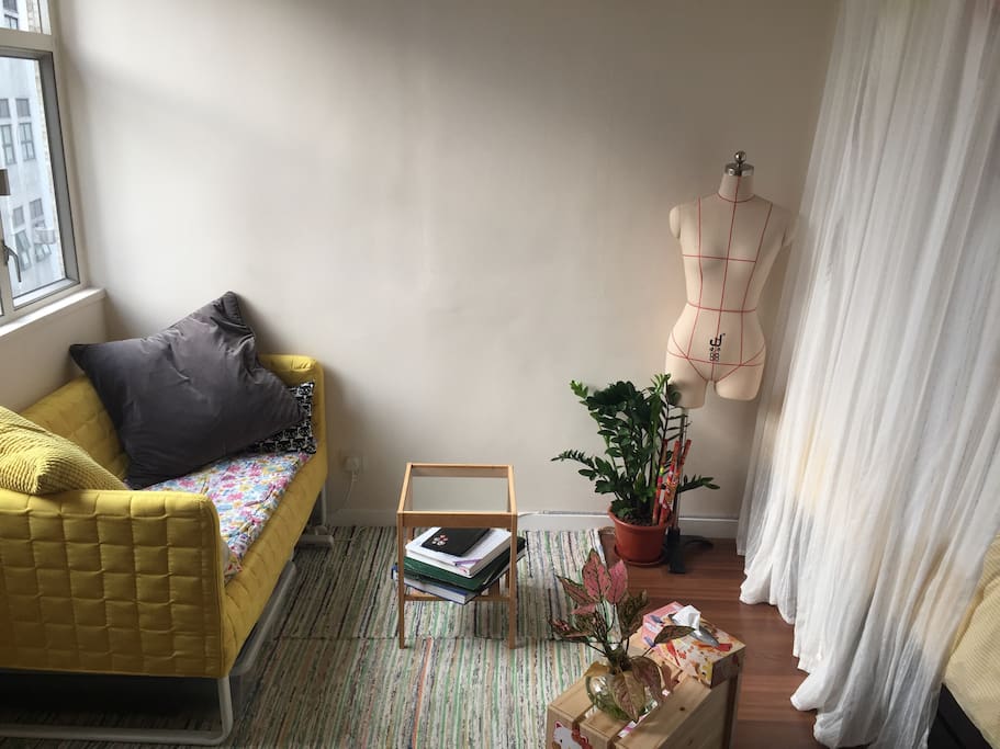 Cozy and bright living room area