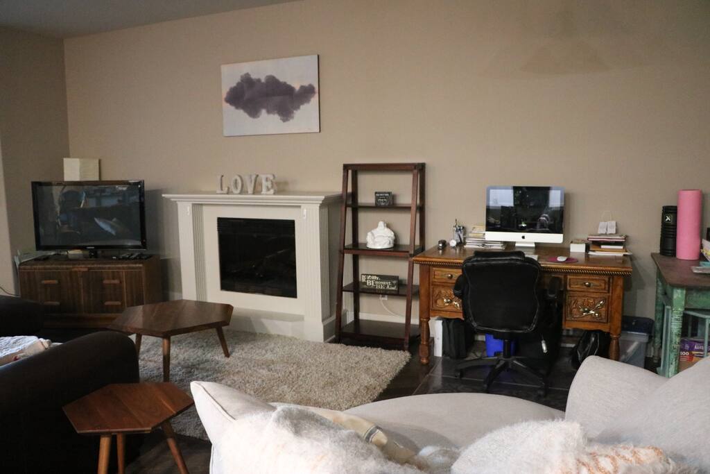 Open concept condo. Very open living room
