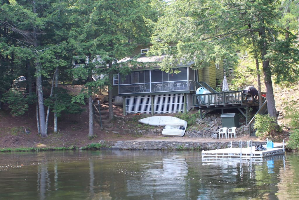 Quite Lakefront camp on Mousam. Cabins for Rent in Shapleigh, Maine