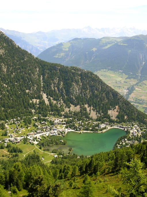 Champex is a picturesque village coiled around a deep, pristine alpine lake.
