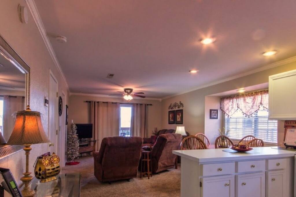 View into living room