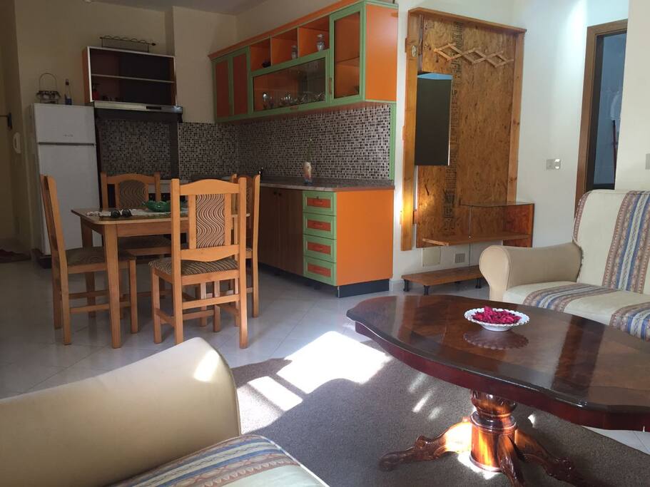 Living room and Kitchen