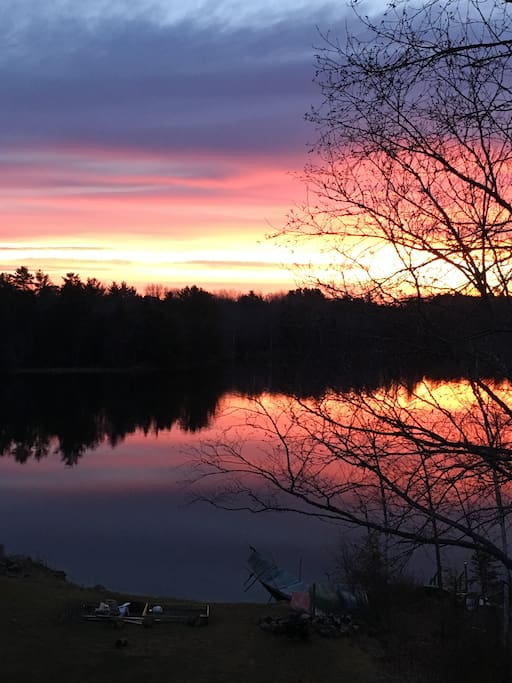 Sunrise over the lake