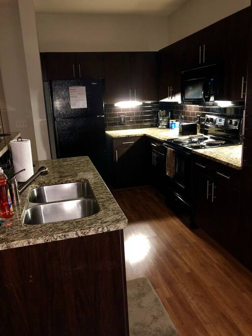 Kitchen with coffee maker