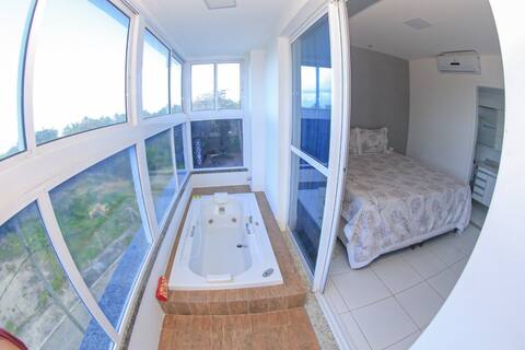 Sea view apartment and spa na suíte