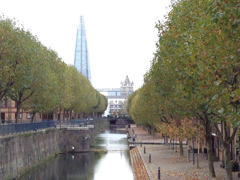 The view of the canal in front of the house.