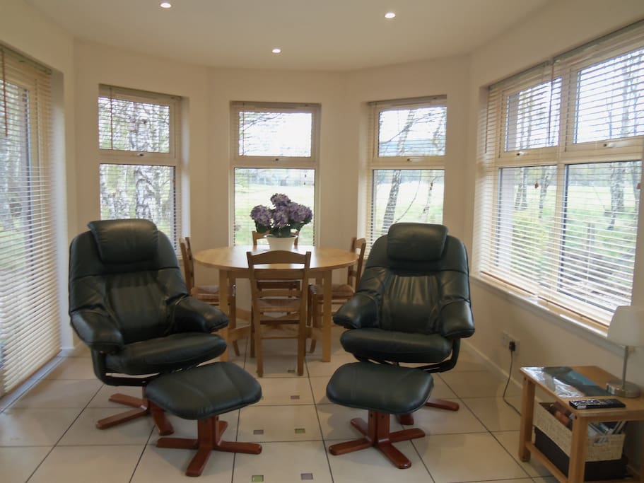 Sit back and enjoy conservatory with 180 viewing.