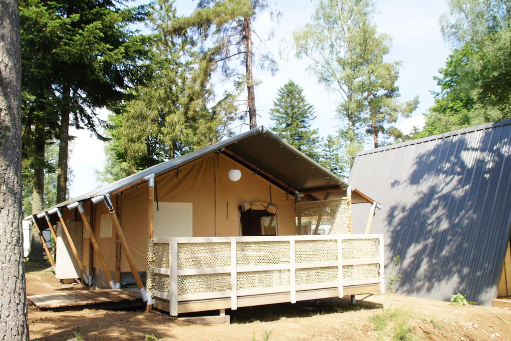 Tente Safari camping Les Murmures du Lignon