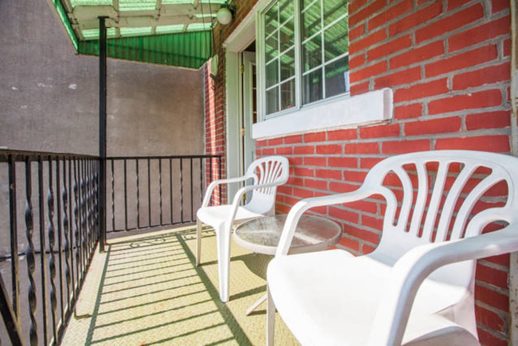Balcony on the back