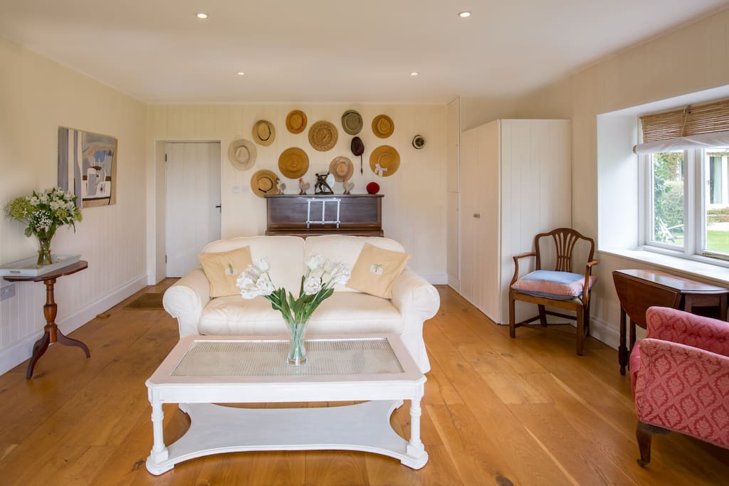 Sitting room with piano
