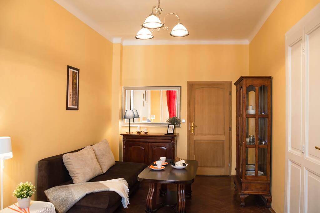 Bedroom №1: with king-size bed for two person and foldout sofa for two person.