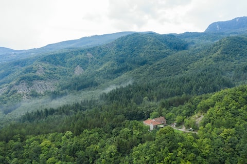 Experience off-grid life in the Tuscan wilderness