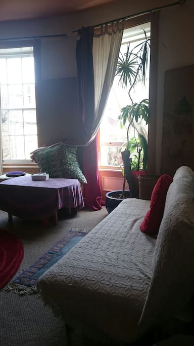 Another sofa-bed and big double windows comfortably sleeps 5 people