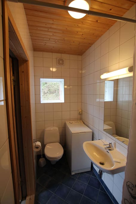 Bad med vaskemaskin