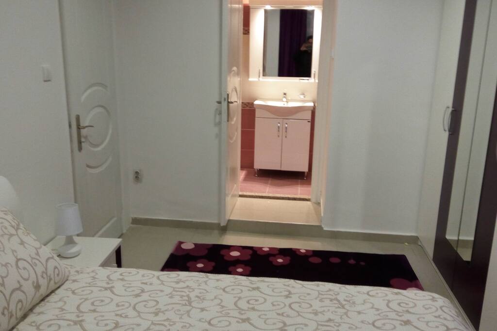 Bedroom with bathroom