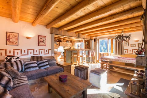 Luxurious chalet Sauna Jacuzzi- Plagne Paradiski