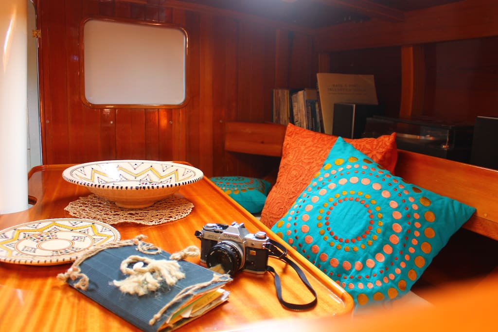 the saloon is the heart of every boat. we reserve the saloon to our guests.