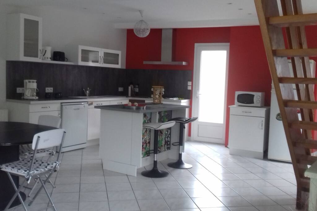 vue sur l'espace cuisine
